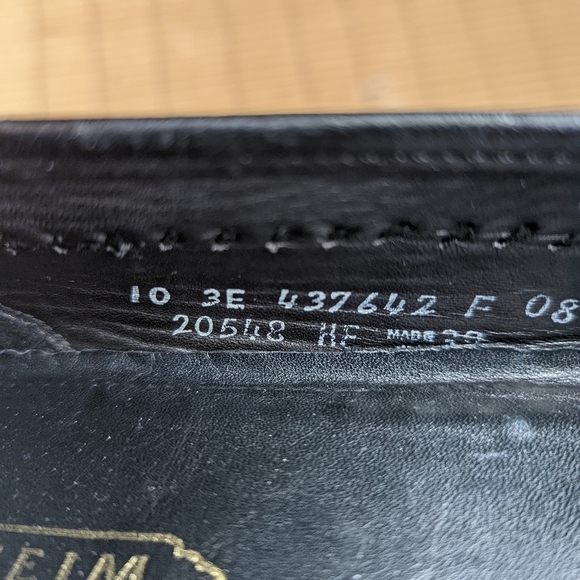 Florsheim Woven Vamp Tassel Leather Loafers men's sz 10 EEE Black Dress Shoes Ca - Picture 10 of 11